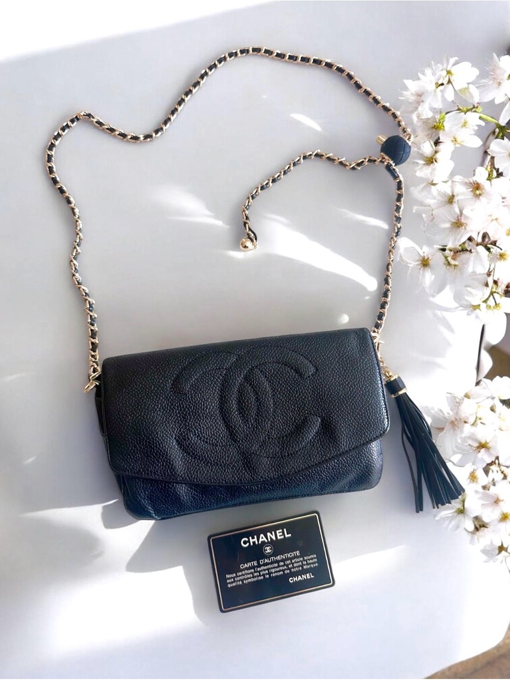 CHANEL Black Caviar Classic Flap Clutch - Picture 5 of 16